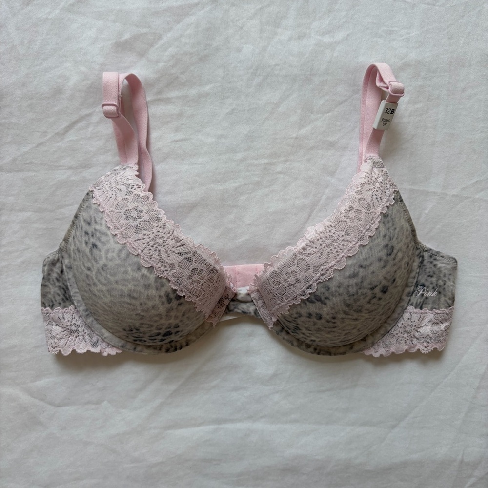 VS PINK Lace Push Up Bra